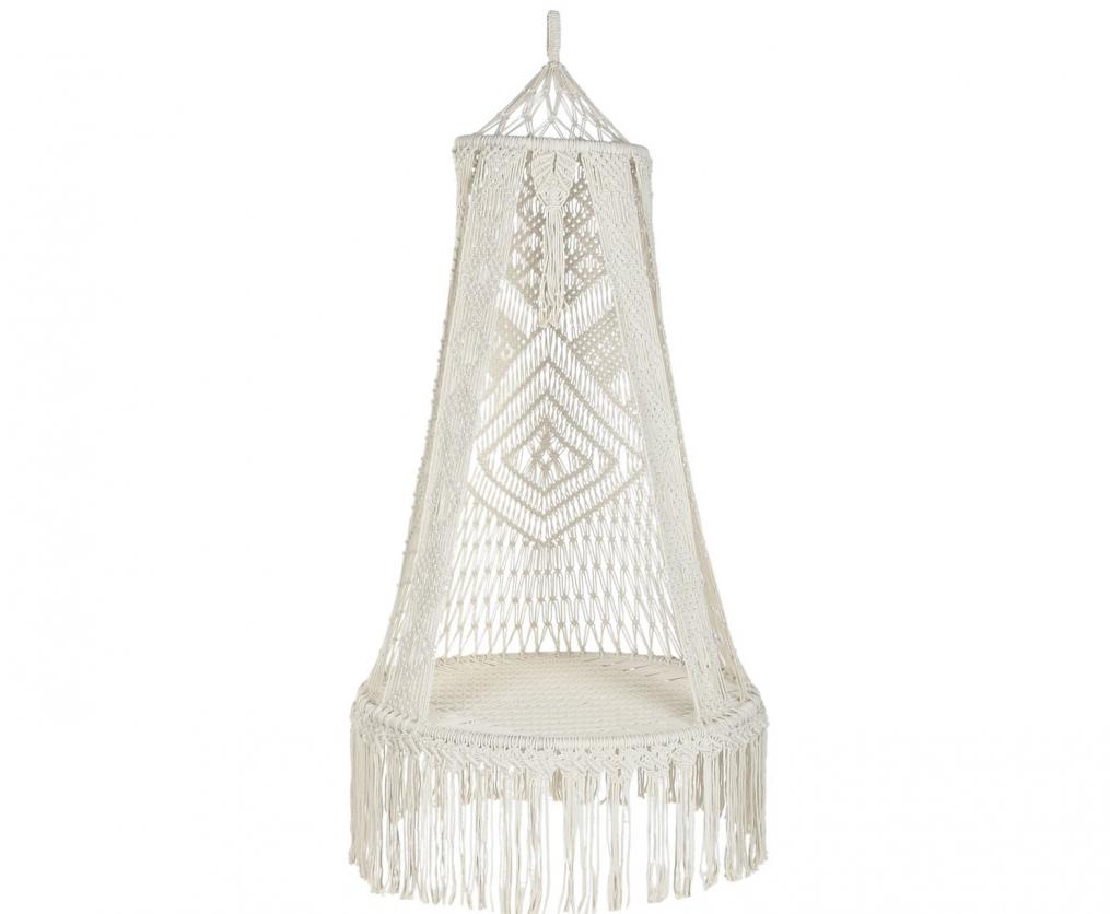 SILLA COLGANTE ALGODON 82X82X170 MAX,120 MACRAME