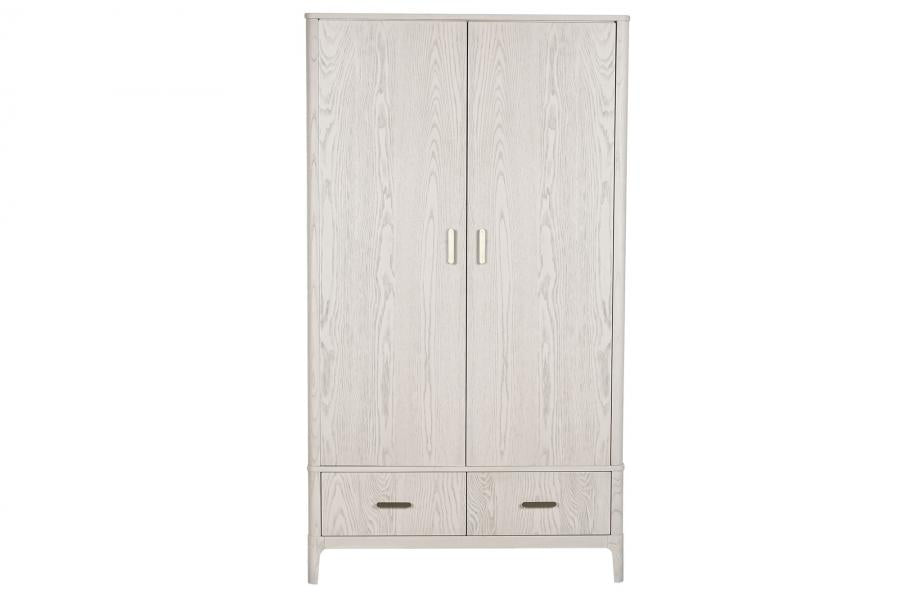 ARMARIO METAL MDF 110X60X195 ROPERO GRIS CLARO