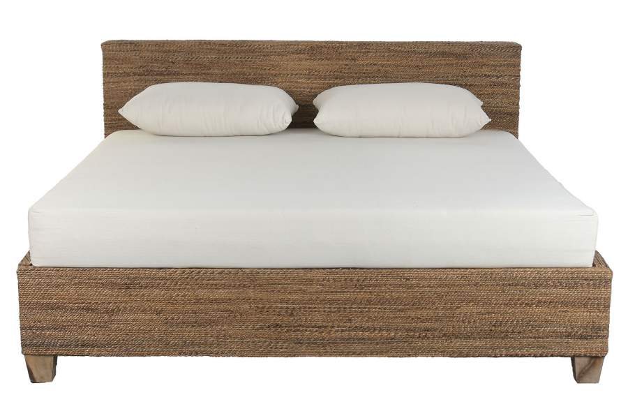 CAMA FIBRA DE BANANA TECA 192X220X92 180x200