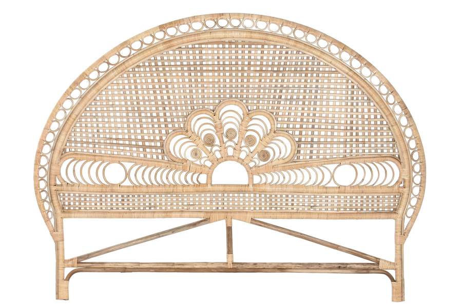 CABECERO CAMA BAMBU RATAN 175X3X130 NATURAL