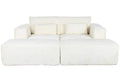 SOFA POLIESTER FOAM 220X158X91 MODULAR PANA CREMA