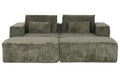 SOFA POLIESTER FOAM 220X158X91 PANA VERDE