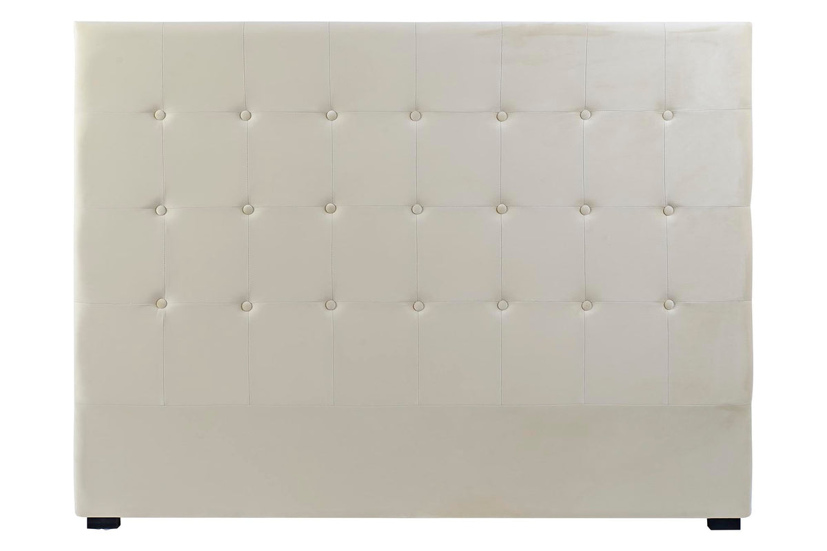 CABECERO CAMA POLIESTER MDF 159X8X119 CREMA