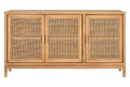 APARADOR ABETO RATAN 120X40X65 3 PUERTAS NATURAL