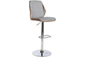 TABURETE POLIESTER NOGAL 50X52X121 AJUSTABLE