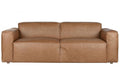 SOFA PIEL 214X94X77 3 PLAZAS COGNAC