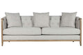 SOFA FRESNO POLIESTER 207X84X76 CAPITONE 3 COJINES