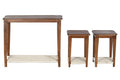 CONSOLA SET 3 MANGO ALGODON 95X40X81 2 MESITAS