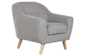 SILLON POLIESTER RUBBERWOOD 83X80X80 TOPO