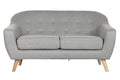 SOFA POLIESTER RUBBERWOOD 146X84X82 2 PLAZAS TOPO