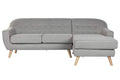 SOFA POLIESTER RUBBERWOOD 226X144X84 CHAISELONGUE