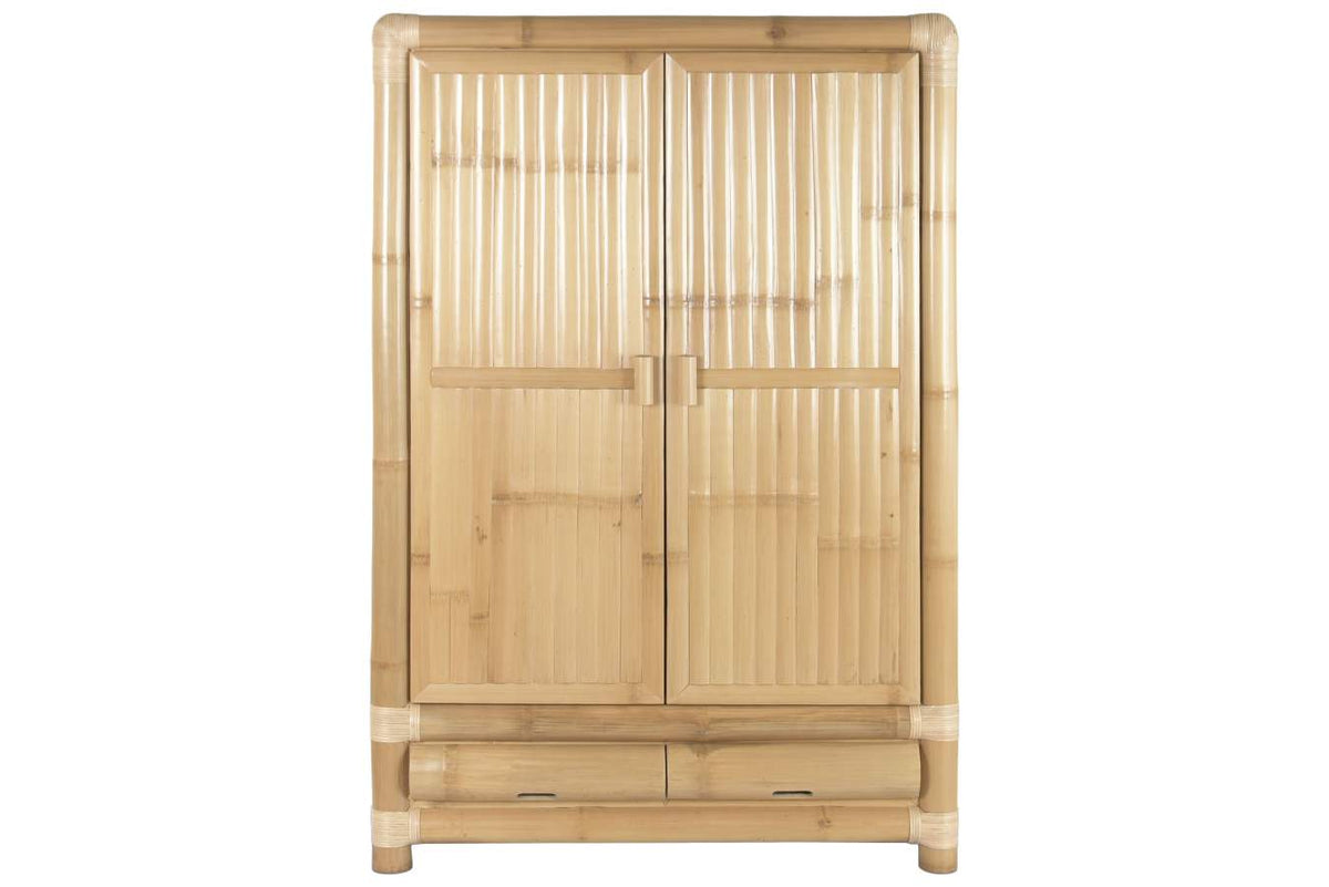 ARMARIO BAMBU RATAN 120X60X180 NATURAL