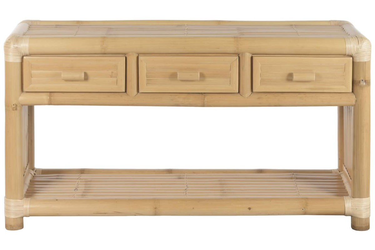 CONSOLA BAMBU RATAN 140X52X75 NATURAL