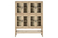 VITRINA MINDI CRISTAL 120X41X160 48,00 NATURAL