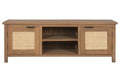 MUEBLE TV TECA RECICLADA RATAN 140X45X50 MARRON