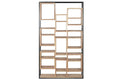 ESTANTERIA TECA METAL 110X27X195 NATURAL