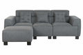SOFA POLIESTER MADERA 231X170X82 MODULAR