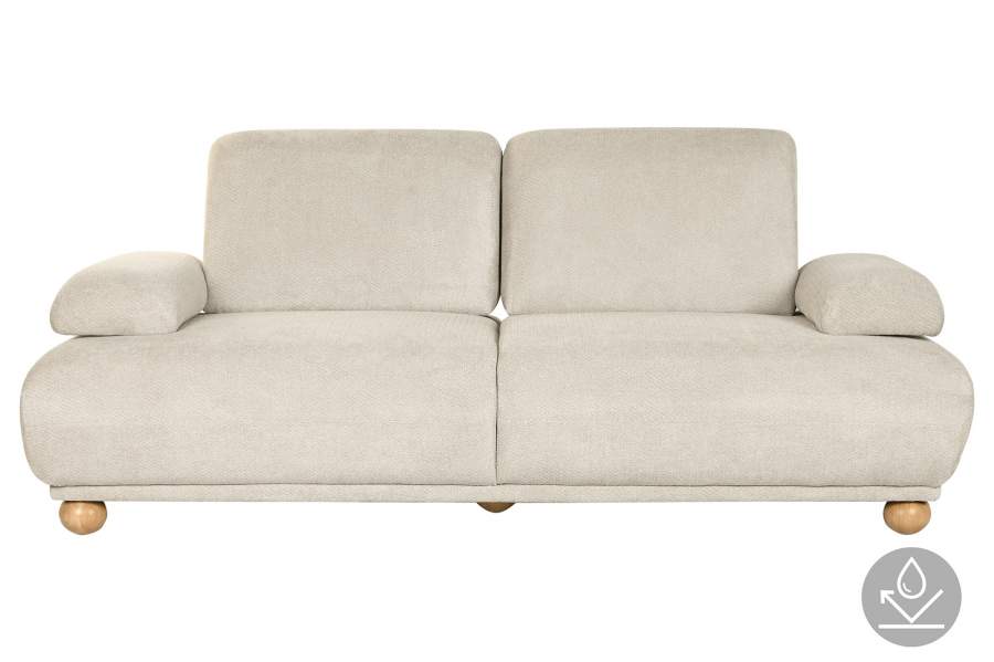 SOFA POLIESTER 245X125X95 RESPALDO Y BRAZOS ABATIB