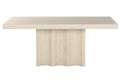MESA COMEDOR MADERA SIMIL 180X90X76 TRAVERTINO