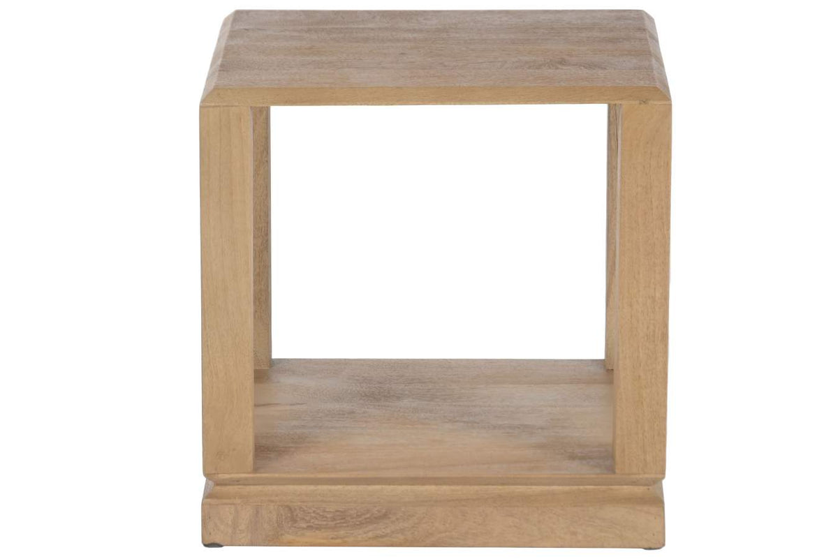 MESITA AUXILIAR MANGO 45X45X45 CHORRO DE ARENA