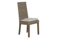 SILLA MADERA DE MAHOGANY RATAN 45X57X98 MARRON
