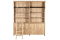 LIBRERIA PINO METAL 200X45X220 ESCALERA