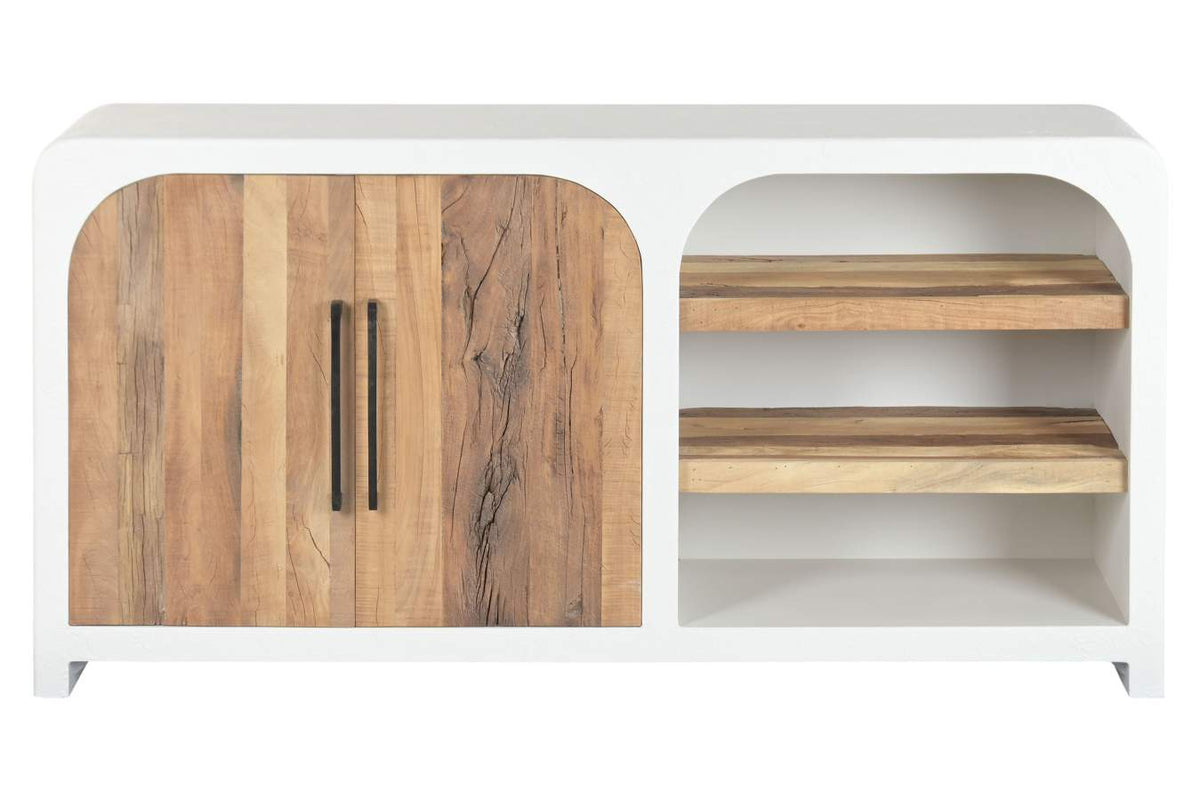BUFFET MADERA RECICLADA 160X45X80 HORMIGON BLANCO