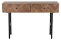 CONSOLA ACACIA METAL 120X40X78 MARRON