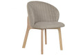 SILLA MADERA DE HEVEA POLIESTER 58X58X79 MARRON