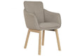 SILLA MADERA DE HEVEA POLIESTER 59X60X86,5 MARRON