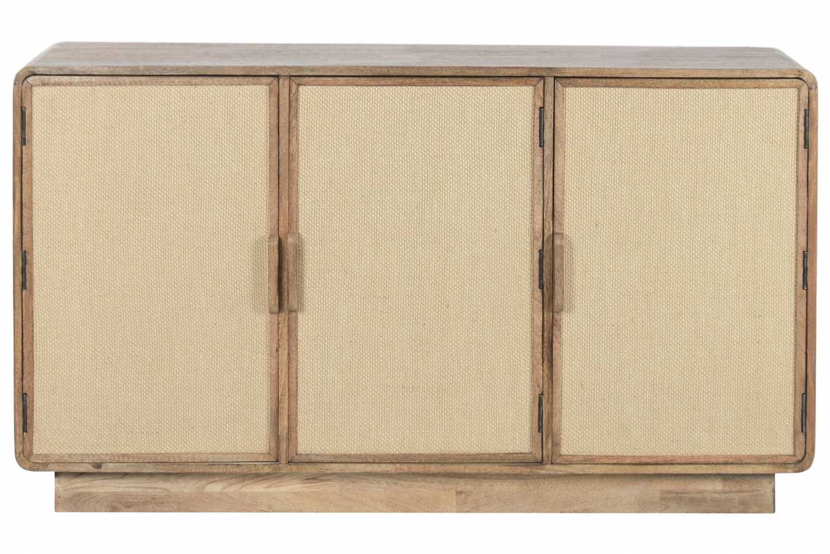 APARADOR MANGO YUTE 140X40X80 3 PUERTAS NATURAL