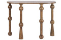 CONSOLA MANGO 107X38X81 BOLAS NATURAL MARRON
