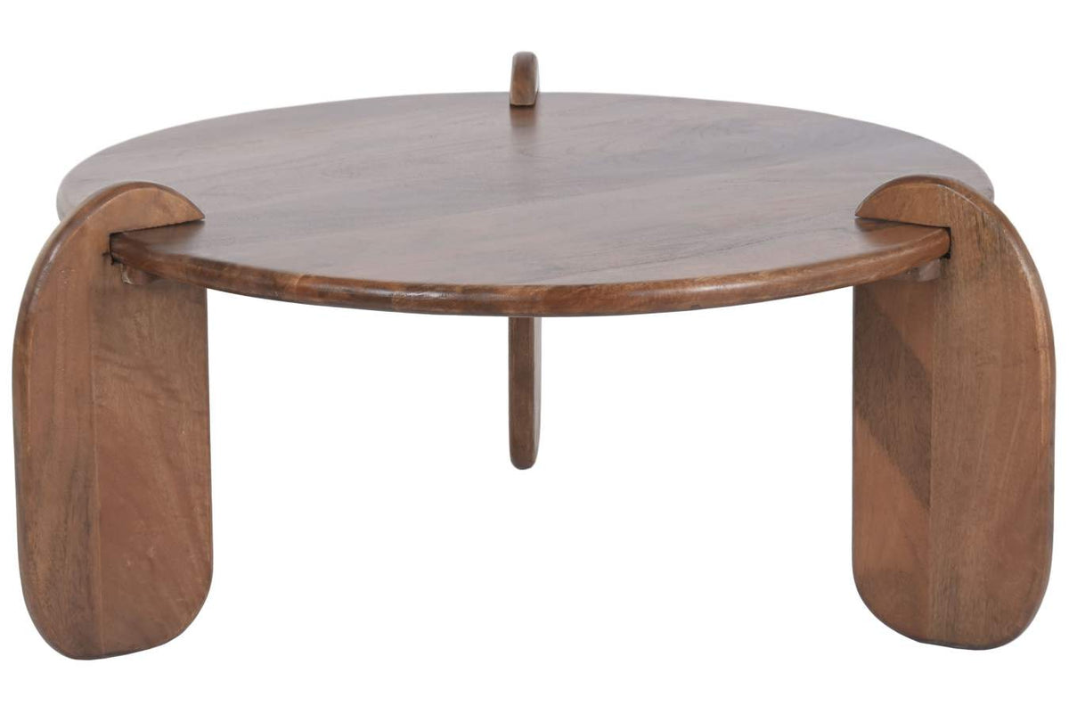MESA CENTRO MANGO 98X98X46 MARRON