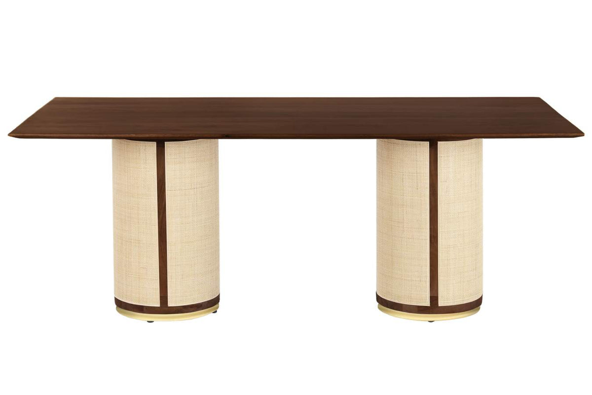 MESA COMEDOR MANGO FIBRA 200X100X76 NATURAL