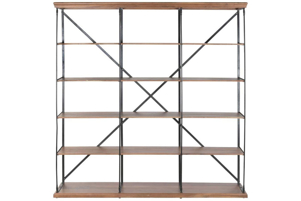 ESTANTERIA SHEESHAM METAL 213X43X220 NEGRO