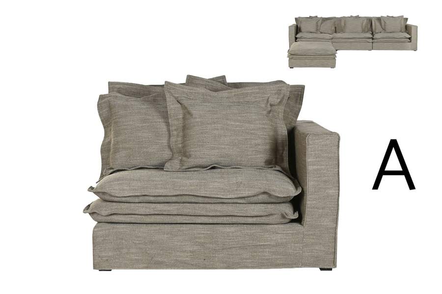 MODULO SOFA IZQ/DER POLIESTER 120X120X95 VERDE