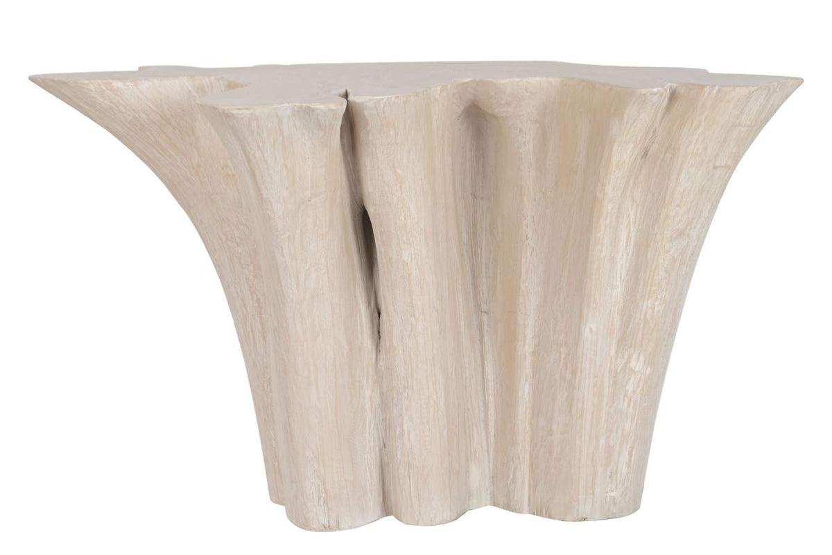 CONSOLA RAIZ DE TECA 120X40X77 DECAPE BLANCO