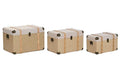 BAUL SET 3 POLIESTER MADERA 54X35X35,5 NATURAL