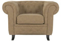 SILLON MADERA PU 110X81X76 MARRON