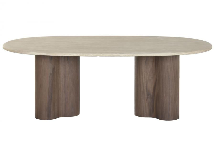 MESA CENTRO MDF GRANITO 130X70X45 MARRON