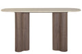CONSOLA MADERA GRANITO 150X40X78 MARRON