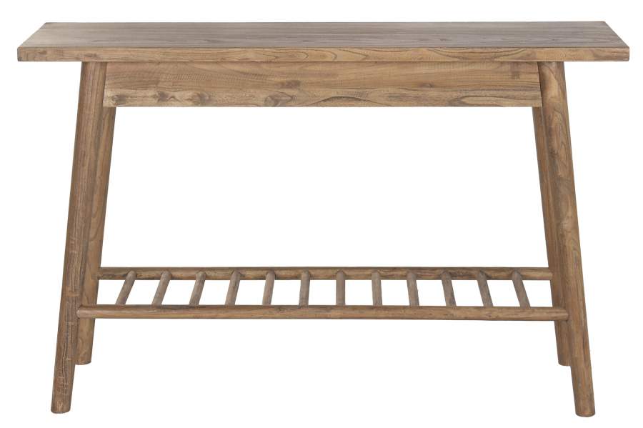 CONSOLA MADERA RECICLADA OLMO 120X35X76