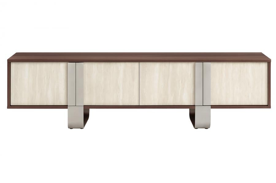MUEBLE TV MDF METAL 180X40X43,5 SIMIL MARMOL