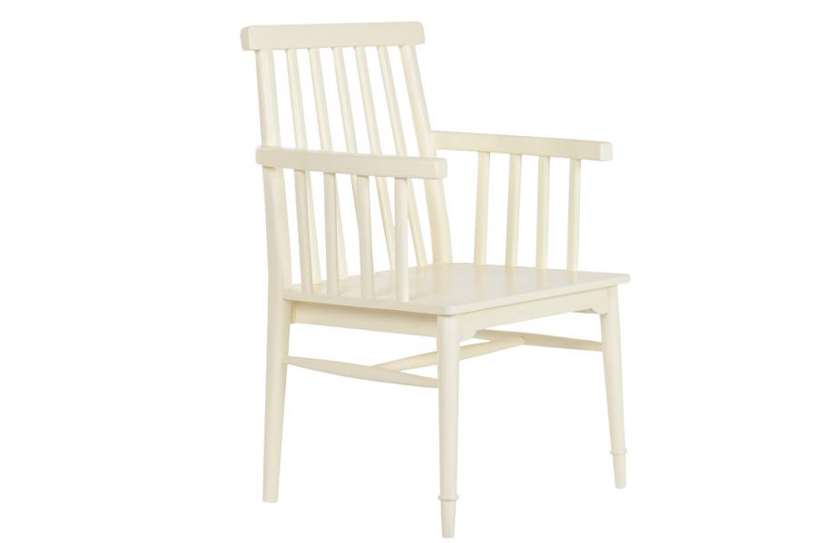 SILLA MANGO MDF 60X50X98 CREMA