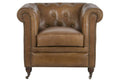 SILLON PIEL 90X80X77 CHESTER CUERO ENVEJECIDO