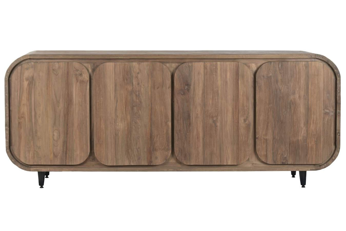 BUFFET TECA RECICLADA 200X45X80 4 PUERTAS NATURAL