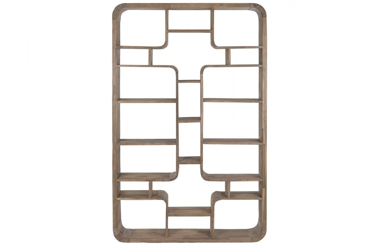 ESTANTERIA TECA RECICLADA 140X30X220 NATURAL