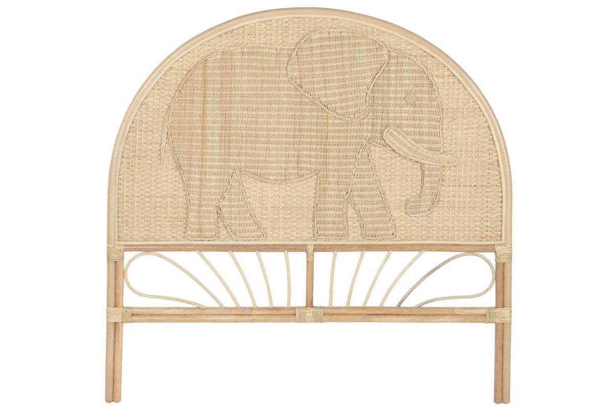 CABECERO CAMA RATAN 153X4X149 ELEFANTE NATURAL