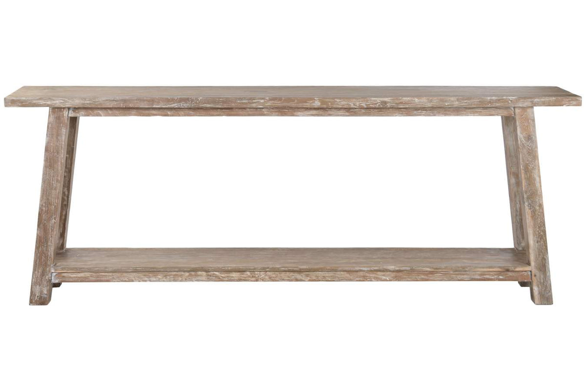 CONSOLA TECA RECICLADA 240X46X90 DECAPE BLANCO