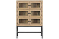 VITRINA MANGO METAL 80X30X120 29,90 NATURAL
